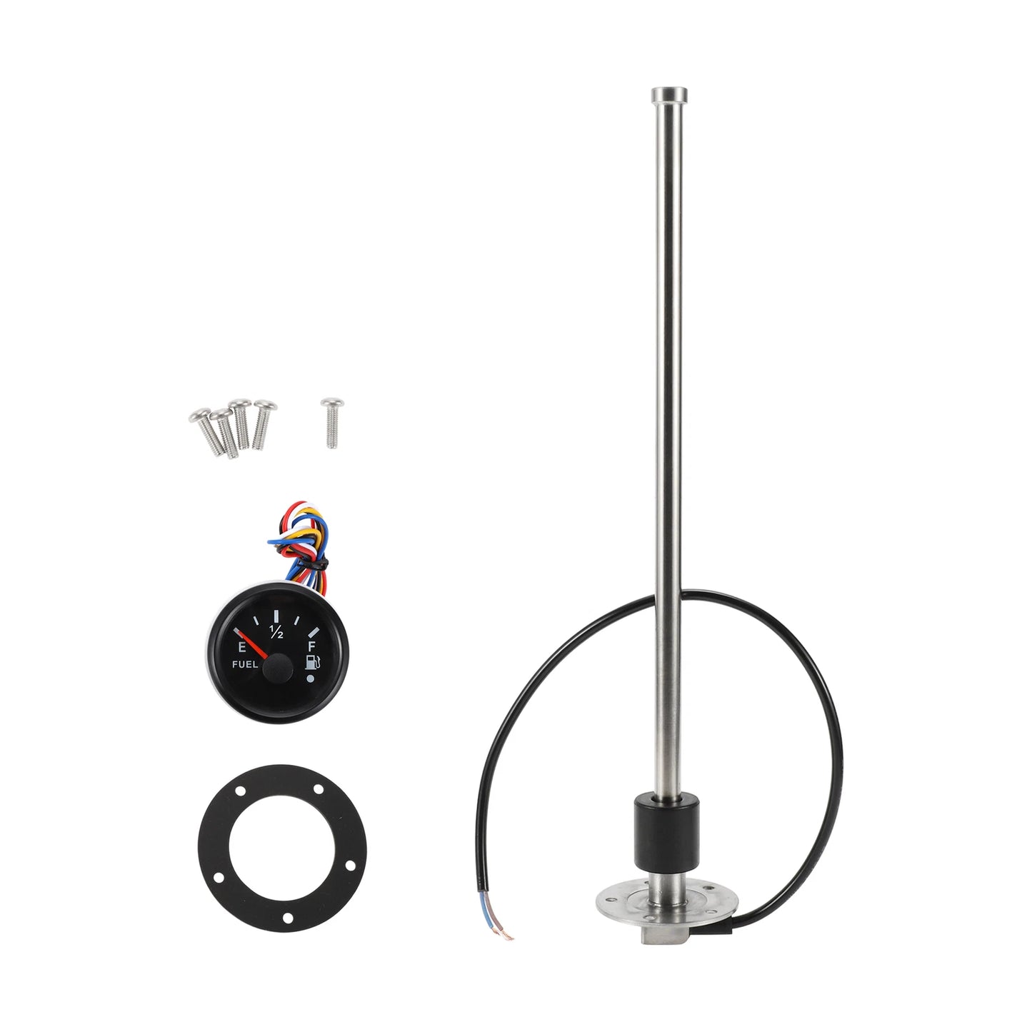 Fuel Sending Unit and Gauge Kit 240-33 Ohm for Boat Car Vehicle (406mm)