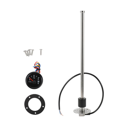 Fuel Sending Unit and Gauge Kit 240-33 Ohm for Boat Car Vehicle (406mm)