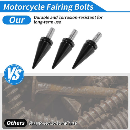Windshield Bolts for Harley Davidson Street Glide (1996–2013) Aluminum Black