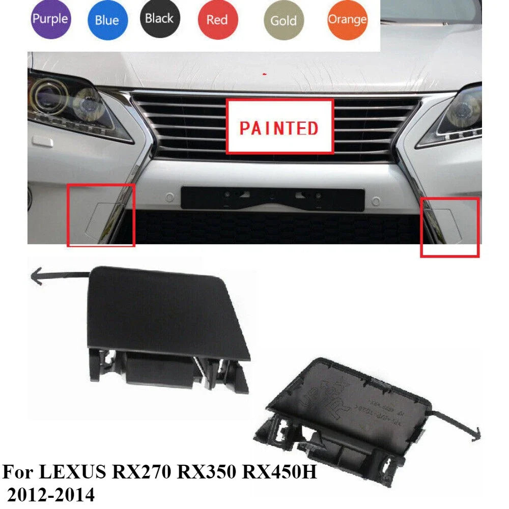Front Bumper Tow Hook Eye Cover for LEXUS RX270 RX350 RX450H (2012–2014)