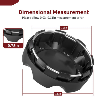 Set of 4 Wheel Center Caps for Polaris RZR XP 1000 (2017–2022)