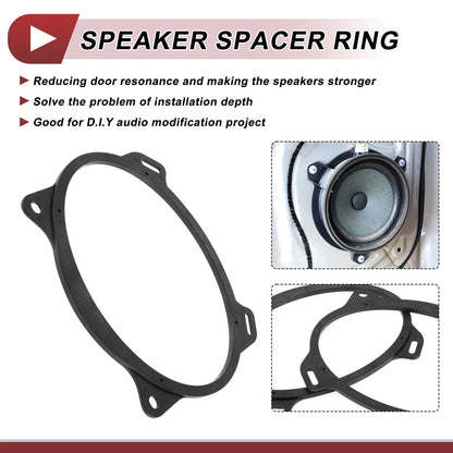 2X Speaker Spacer Ring Adaptor for Toyota Camry (2002–2011) 6"x9"