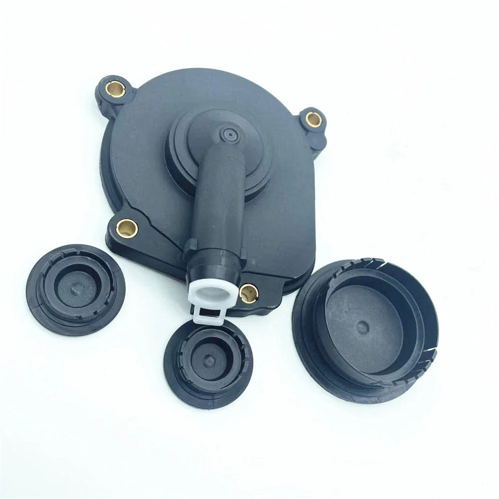 Oil Separator Crankcase Vent Valve Breather Cover & Plug for Benz