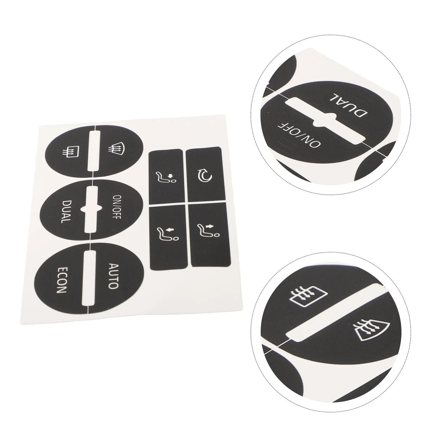 AC Button Worn Repair Decals Stickers for Volkswagen Passat (2005–2010)
