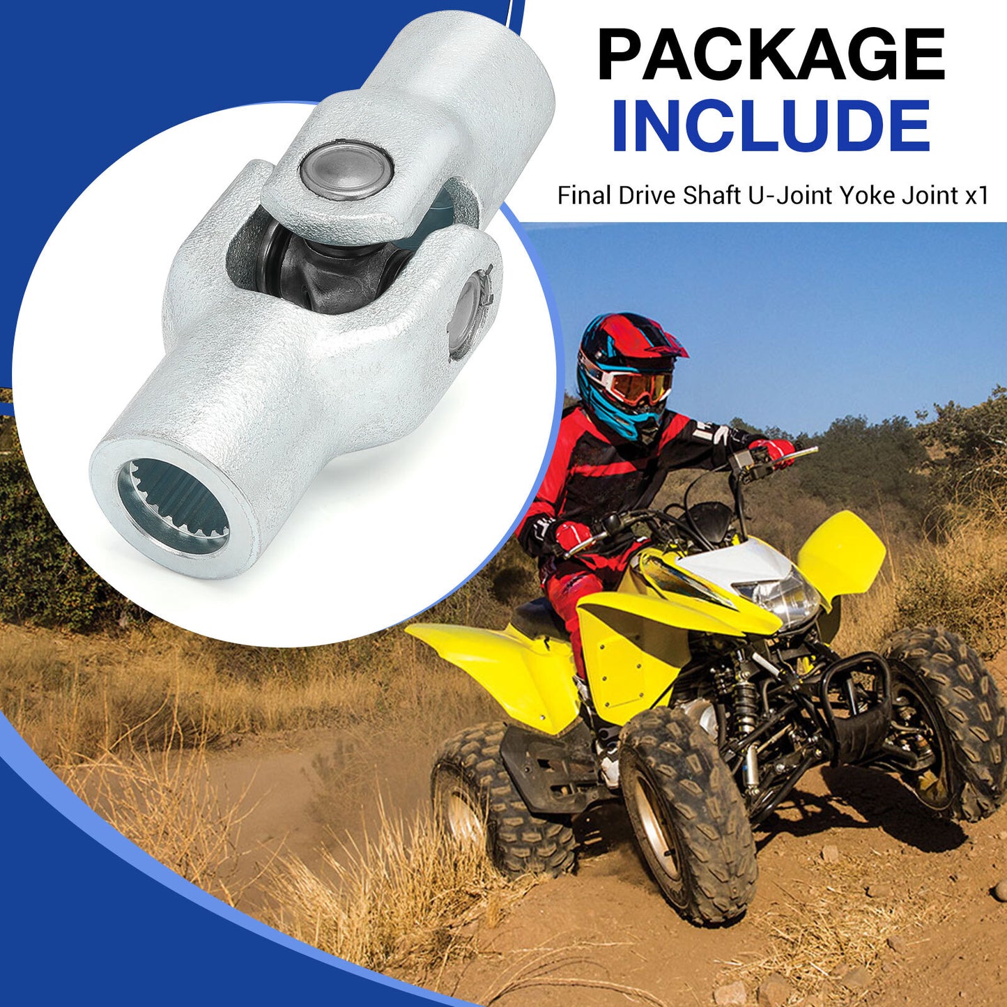 Final Drive Shaft U-Joint Yoke for Honda Foreman 400 450 500 (2000–2006)