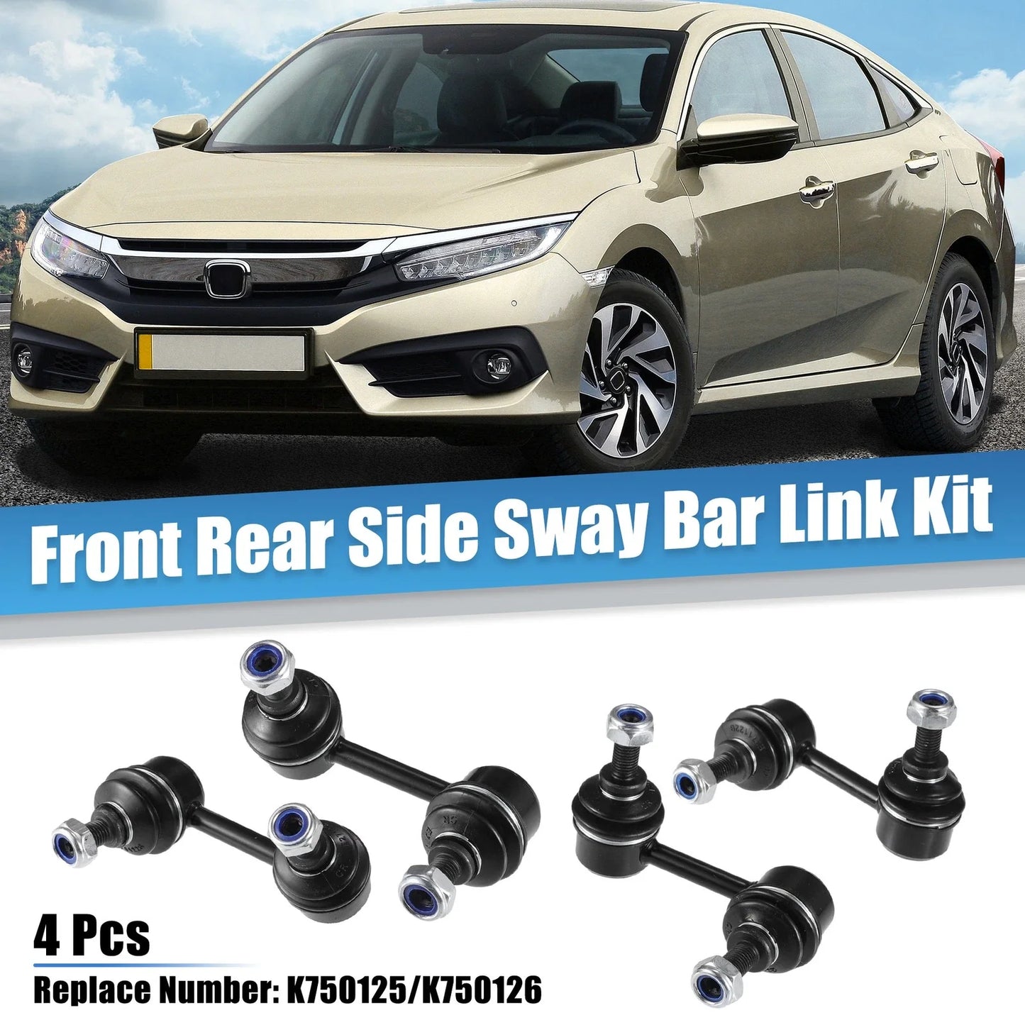 4 Pcs Sway Bar Link Kit for Honda Civic (2006-2011)