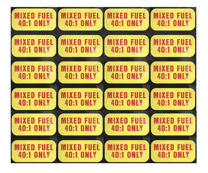 Set of 24 Fuel Only Stickers for Gas Oil Mixture Can