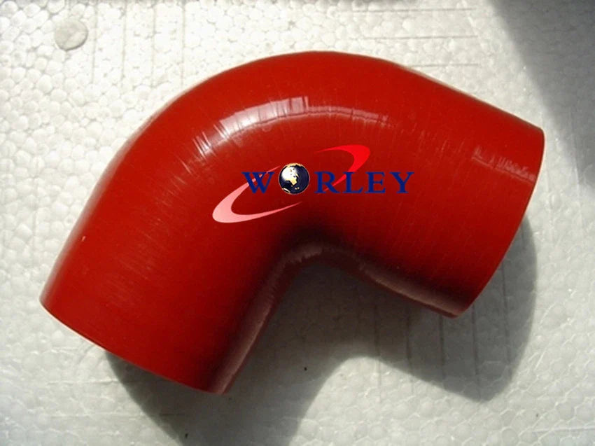 4" 90 Degree Elbow Coupler Silicone Hose for Intercooler Turbo Pipe Red