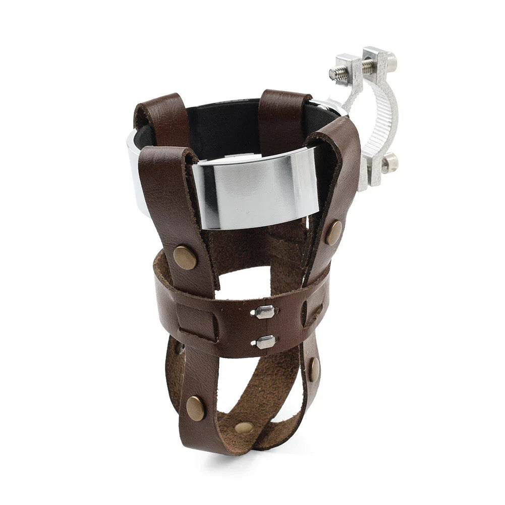 Chrome Handlebar Cup Holder for Harley Chopper (Universal)