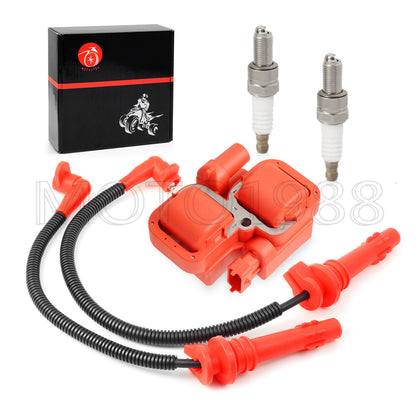 Ignition Coil, Spark Plug & Cap Wire for Polaris RZR XP 4 Turbo S (2016–2023)