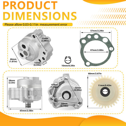 Oil Pump & Drive Gear Gasket Kit for Yamaha Raptor 660R 700 700R (2001–2008)