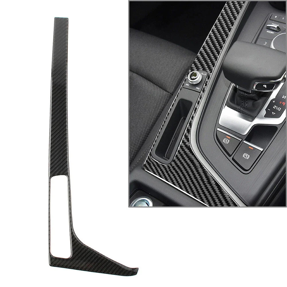 Carbon Fiber Console Gear Shift Trim Cover for Audi A4 B9 A5 S5 (2017-2020)