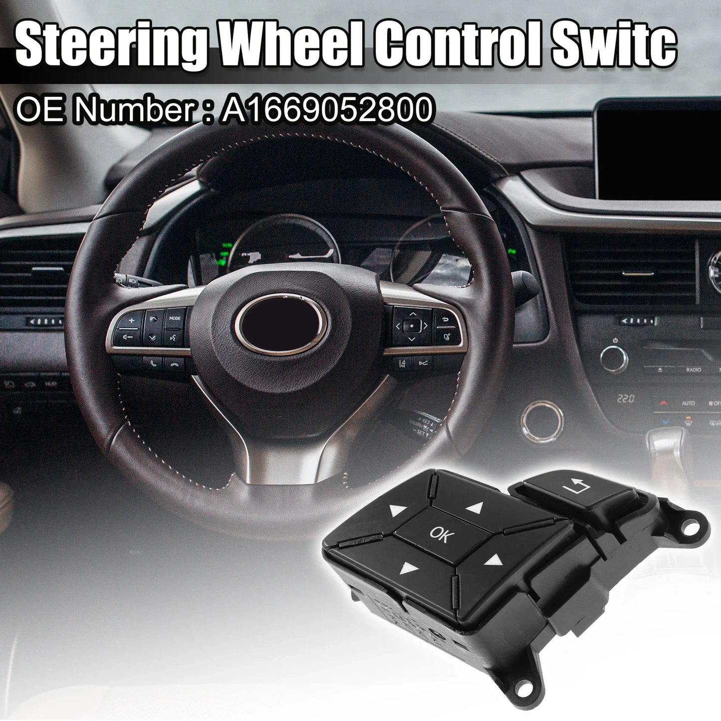 Multi Function Steering Wheel Control Switch for Mercedes Benz E W212 (2009-2016)
