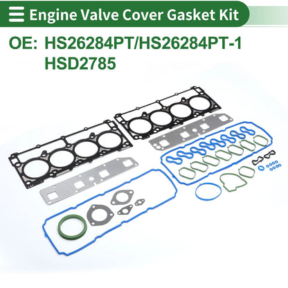 Engine Valve Cover Gasket Kit for Cadillac Escalade ESV 6.0L (2004–2006)