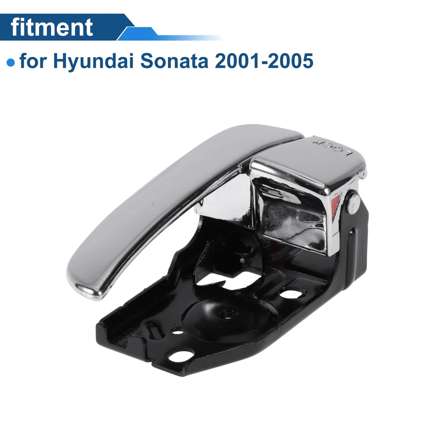 Interior Door Handle for Hyundai Sonata (2001–2005) No. 826103D000 Black Chrome