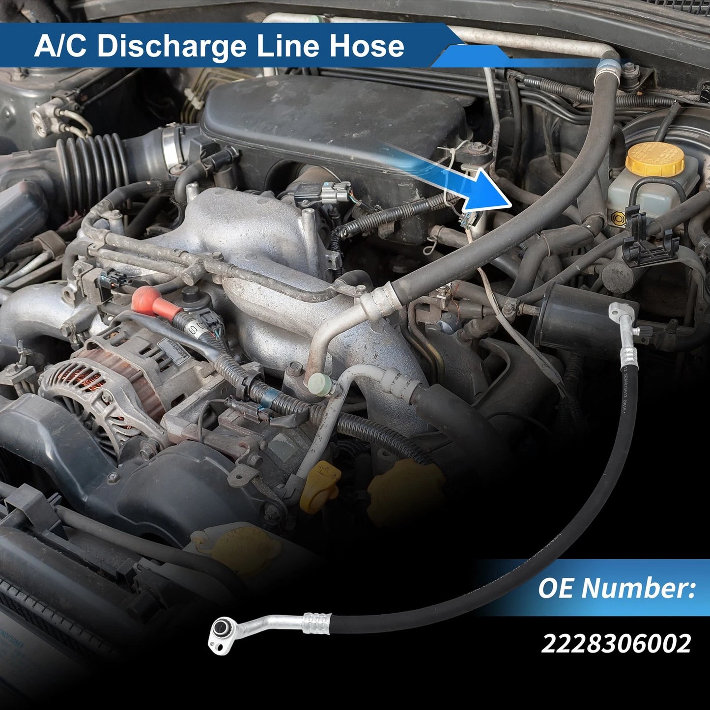 A/C Refrigerant Liquid Hose for Mercedes-Benz S450 (2018–2020) No. 2228306002