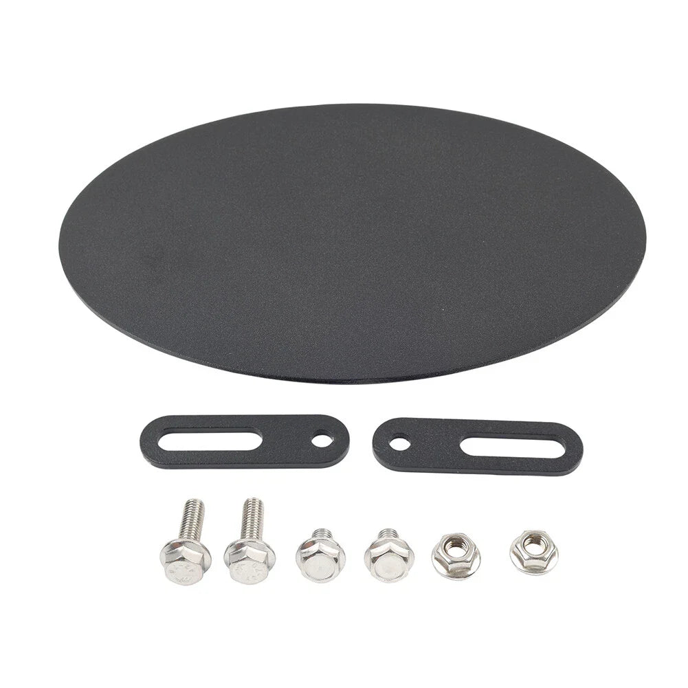 CNC Black Side Number Plate Panel Cover for Motorcycle (Universal)