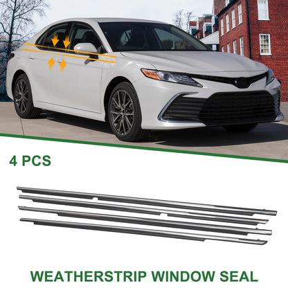 Set of 4 Weatherstrip Window Seals No. 7572006150/7574006130 for Toyota Camry (2012–2014)