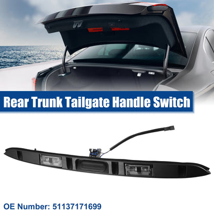 Rear Trunk Lid Tailgate Lock Release Handle Button Switch for BMW 325i 330i (1998–2006)