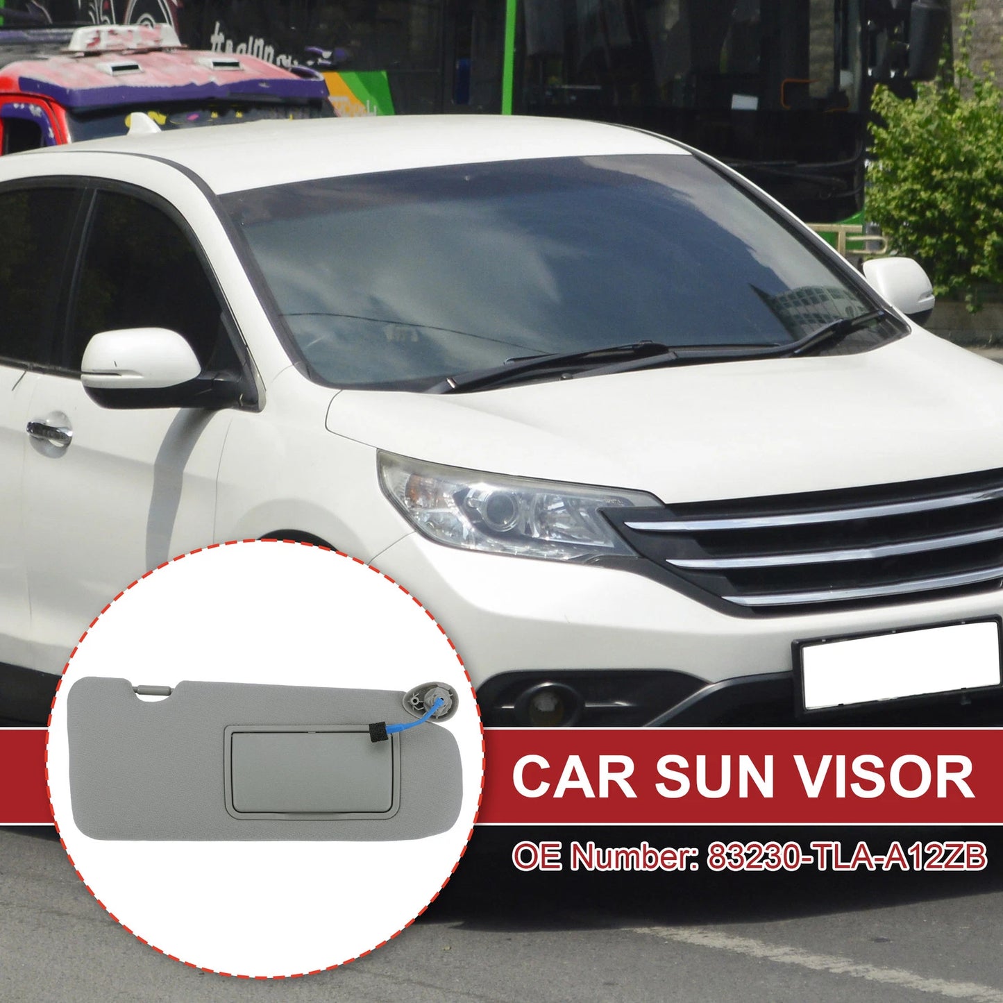 Right Passenger Side Sun Visor No.83230-TLA-A12ZB for Honda CR-V (2017–2019)