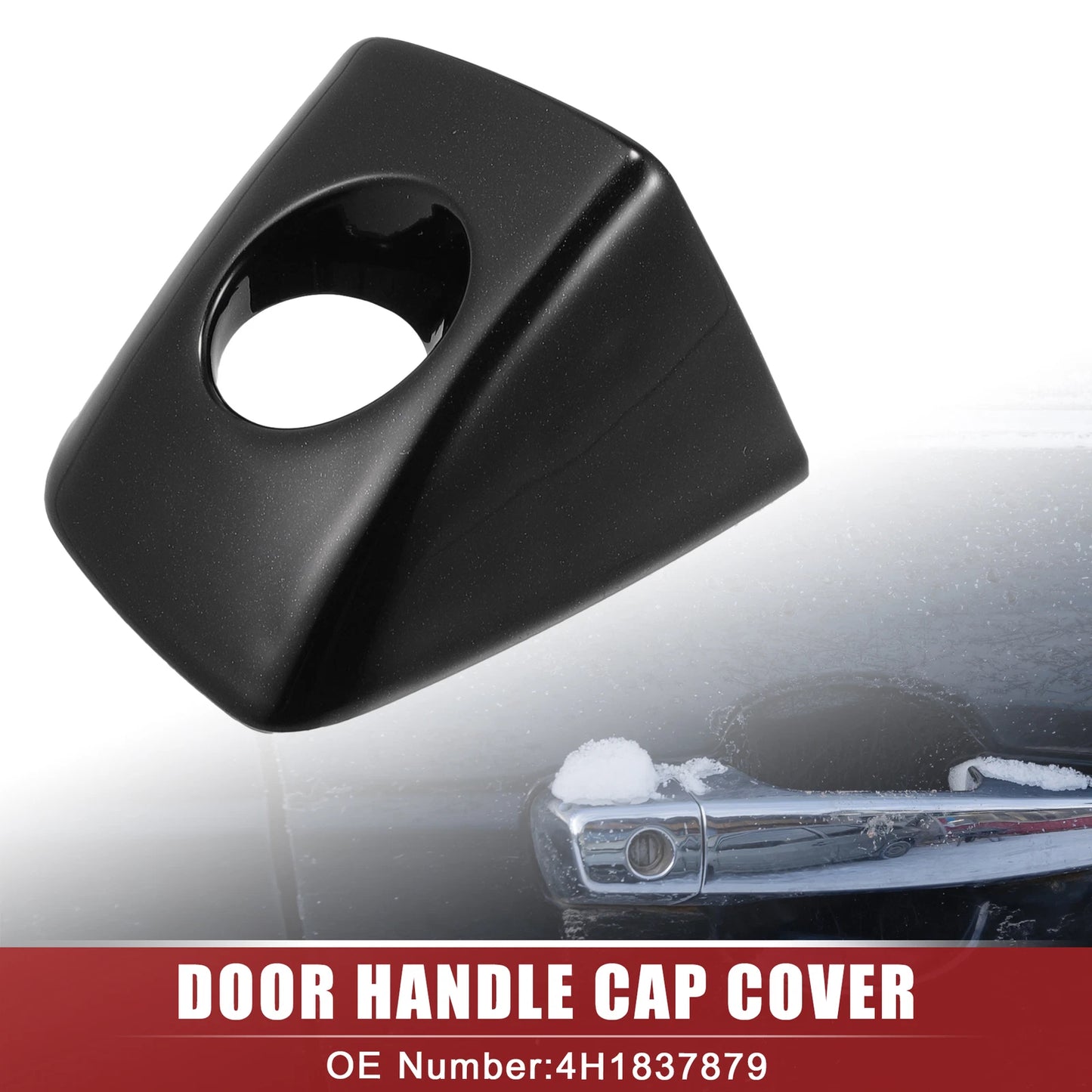 Front Left Door Handle Cap Cover for Audi A4 Allroad (2010) - Black