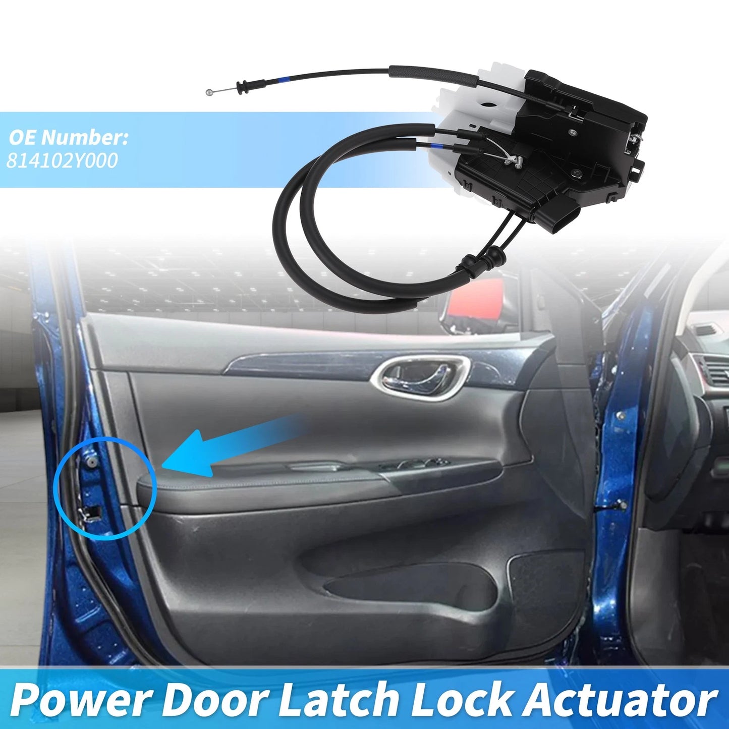 Rear Left Power Door Lock Actuator for Hyundai IX35 (2009–2015) 814102Y000