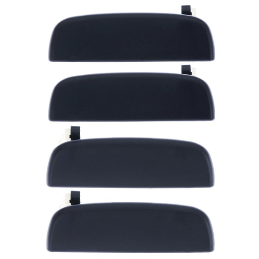 4pc Front/Rear Door Handle Textured Black for Suzuki Alto