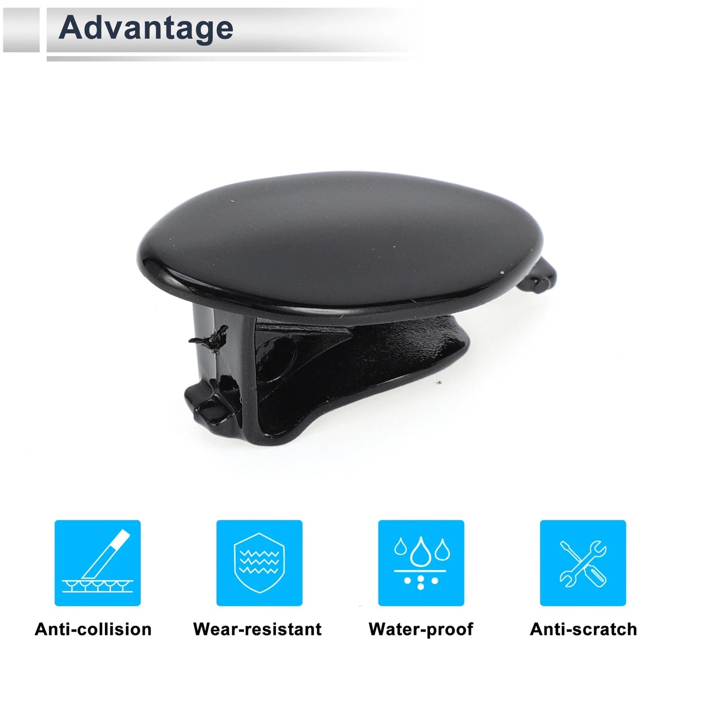 Front Left Door Knob Cover for BMW 5-Series G30 G38 (2018–2023) No. 51217489341 Black