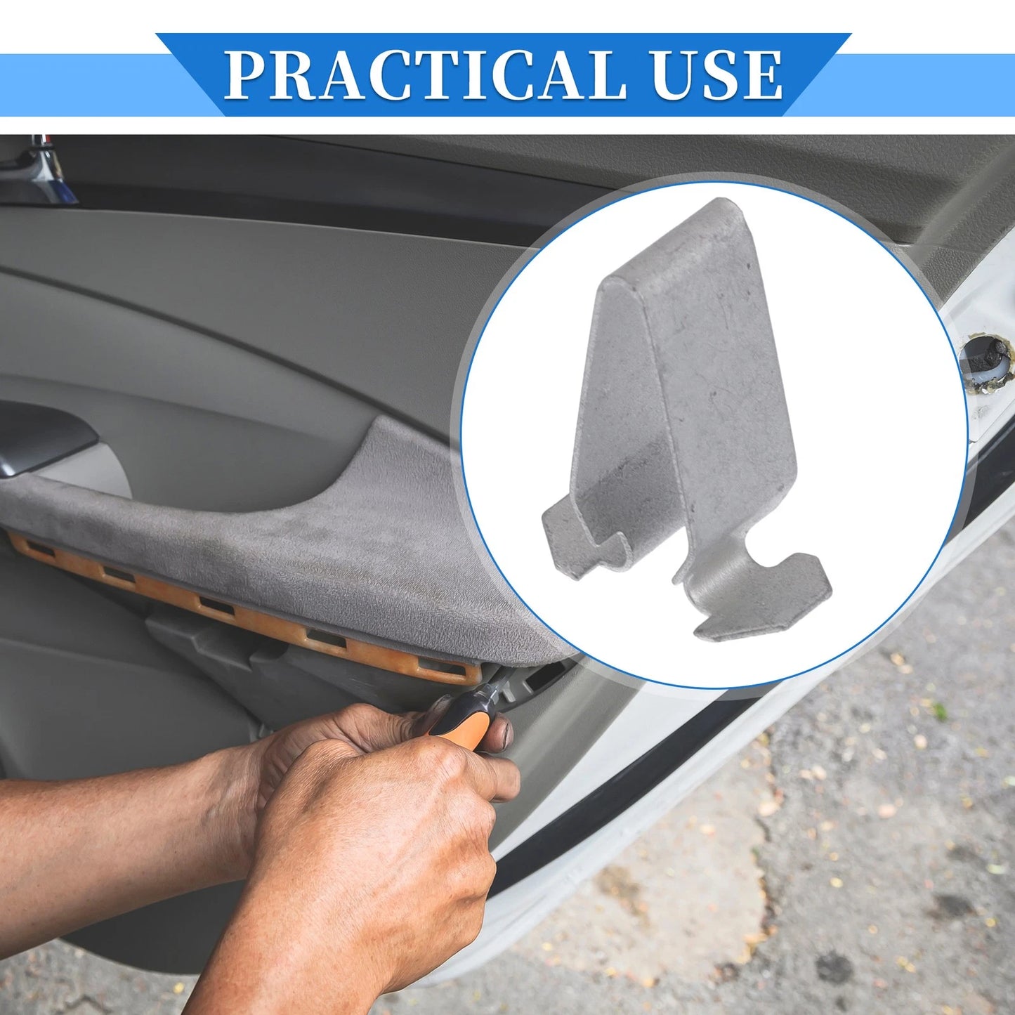 10 Pcs B-Pillar Trim Panel Clip for Volkswagen Passat (1998–2010) Metal
