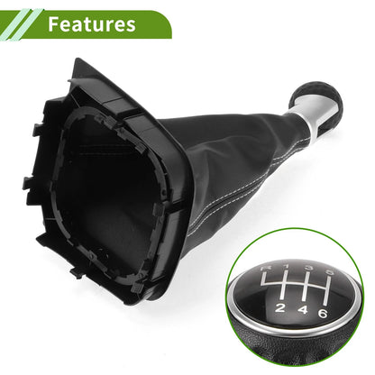 6 Speed Gear Shifter Knob with Cover for VW Golf MK6 GTI R20 (2009–2013)