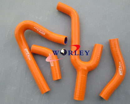 Silicone Radiator Y Hose for KTM 250/300/380 SX/EXC (1998–2003) Blue