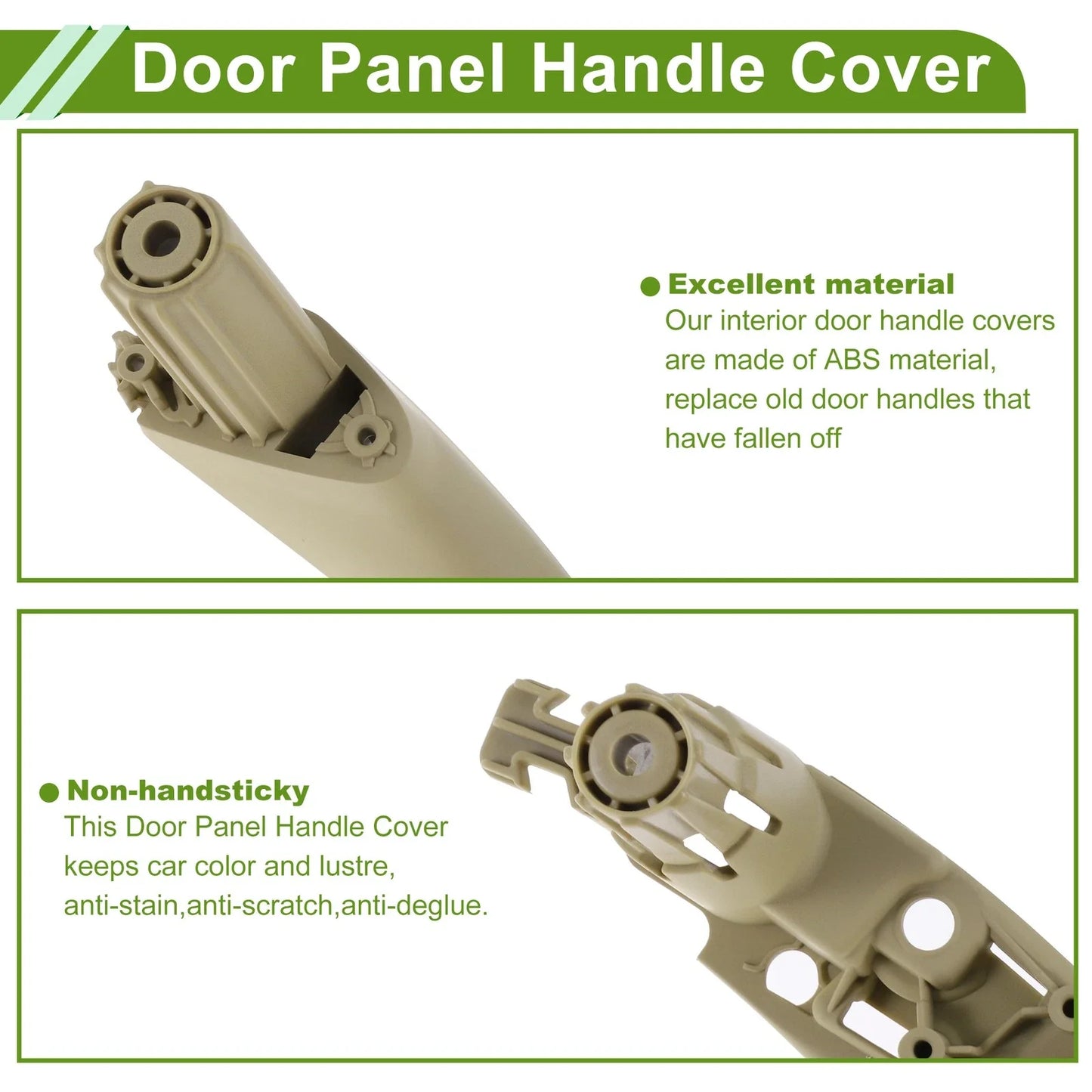 Door Panel Handle Pull Trim Cover for BMW 5 Series G30 Beige