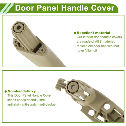 Door Panel Handle Pull Trim Cover for BMW 5 Series G30 Beige
