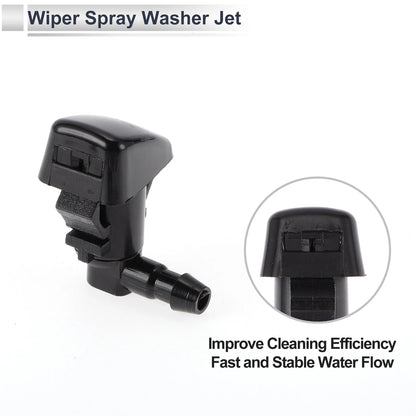 Washer Nozzle Set of 6 w/ Hose Connector for Ford No. 25815793