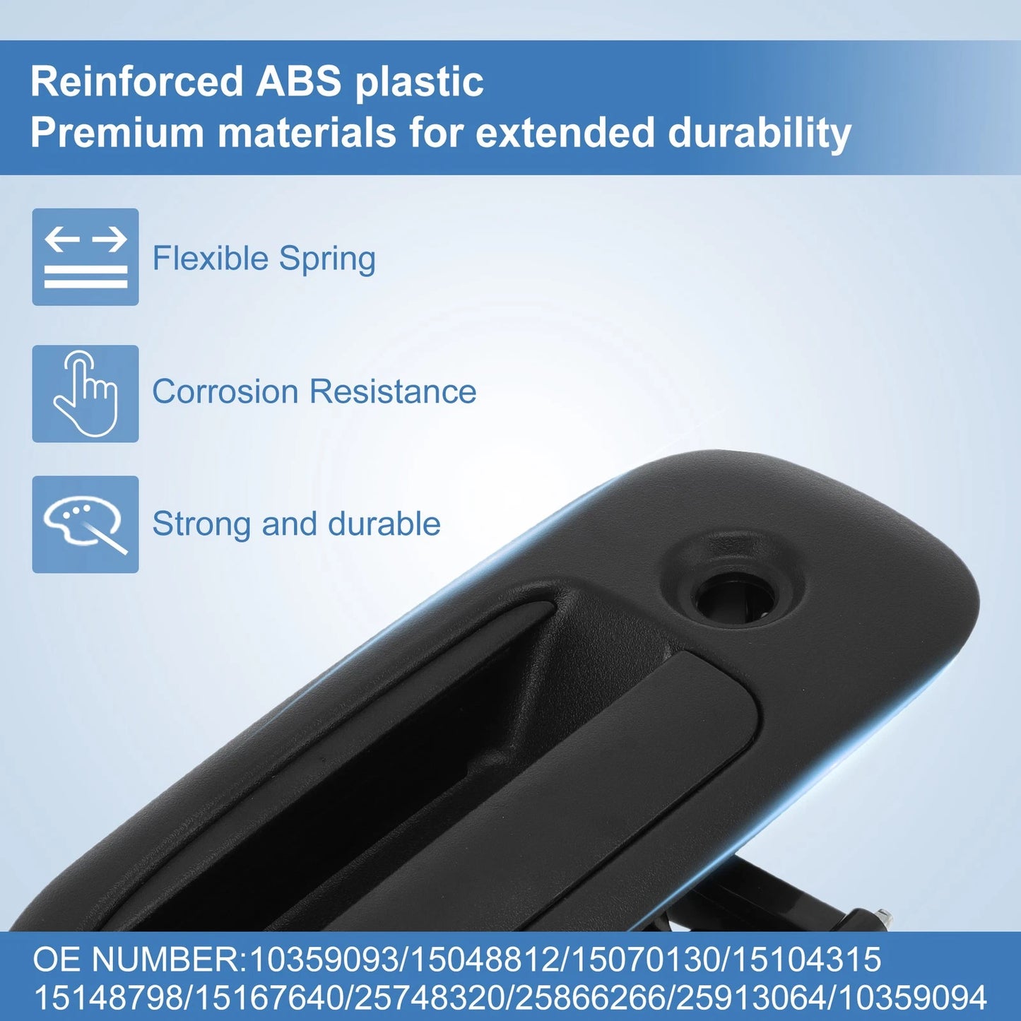 Front Left & Right & Rear Right Door Handle for Chevrolet Express 1500 (2003–2023)