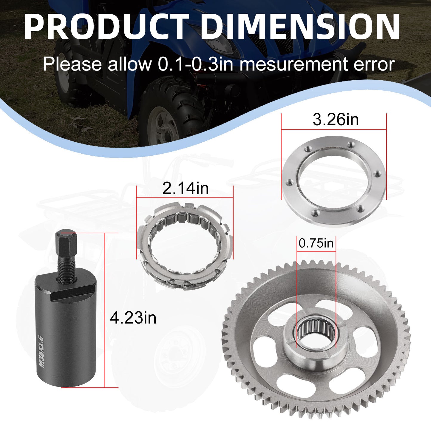 Starter Clutch Gear Puller Kit for Suzuki Quadsport LTZ400 (2003–2014)