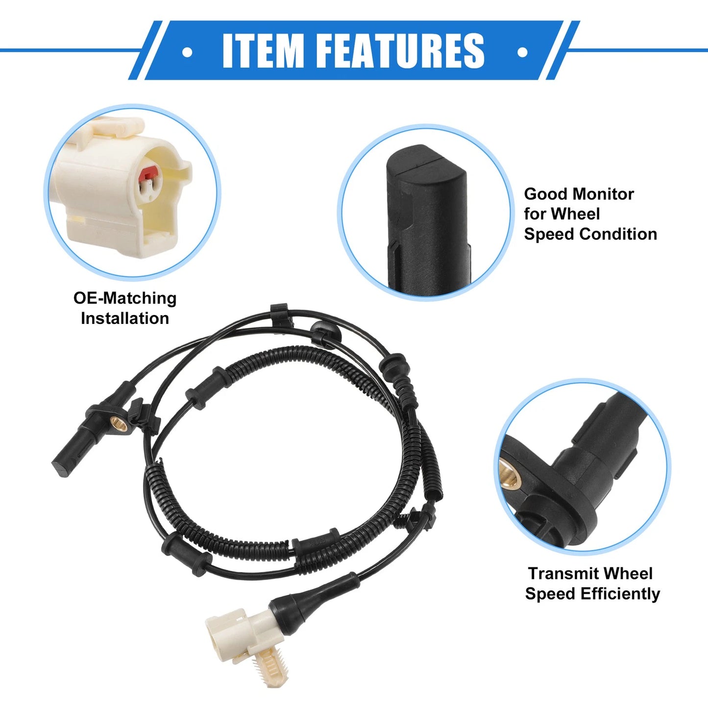 ABS Wheel Speed Sensor for Ford F150 Pickup (2009–2010) 4.6L Rear Left