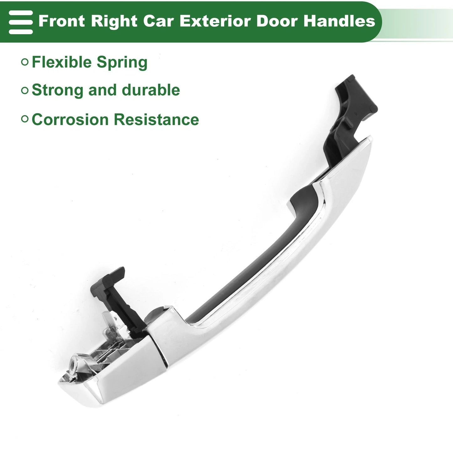 Front Right Door Handle No. 692100C020 for Toyota Tundra (2000–2023) Silver Tone