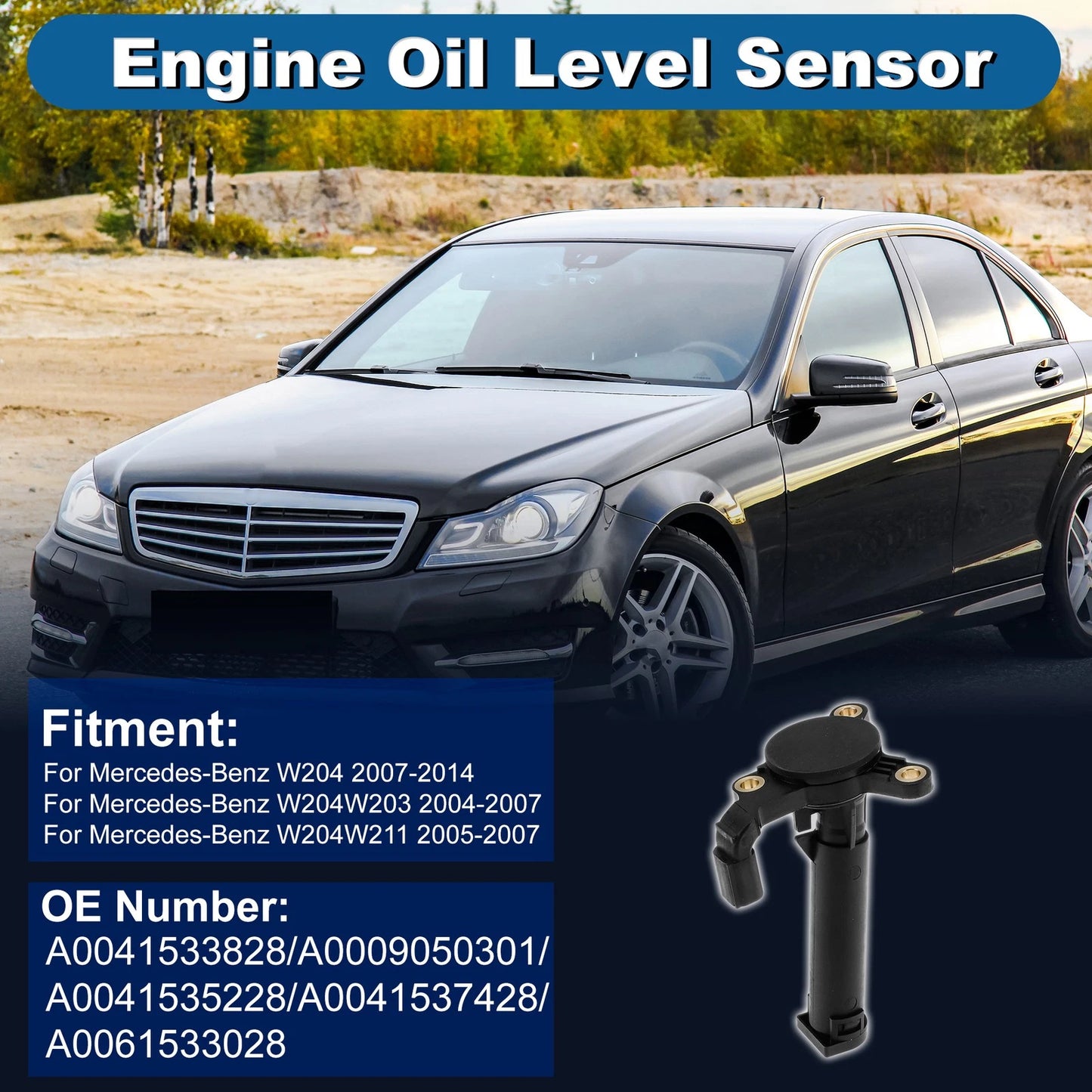 Engine Oil Level Sensor for Mercedes-Benz W204 (2007–2014) A0041533828