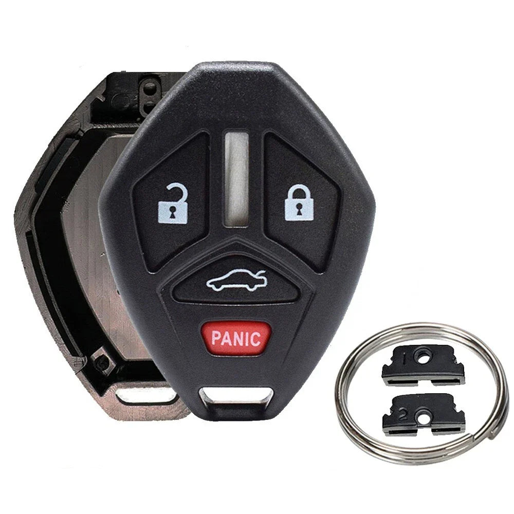 Remote Key Fob Shell Case for Mitsubishi Lancer, Outlander, Galant, Eclipse (2002-2023)