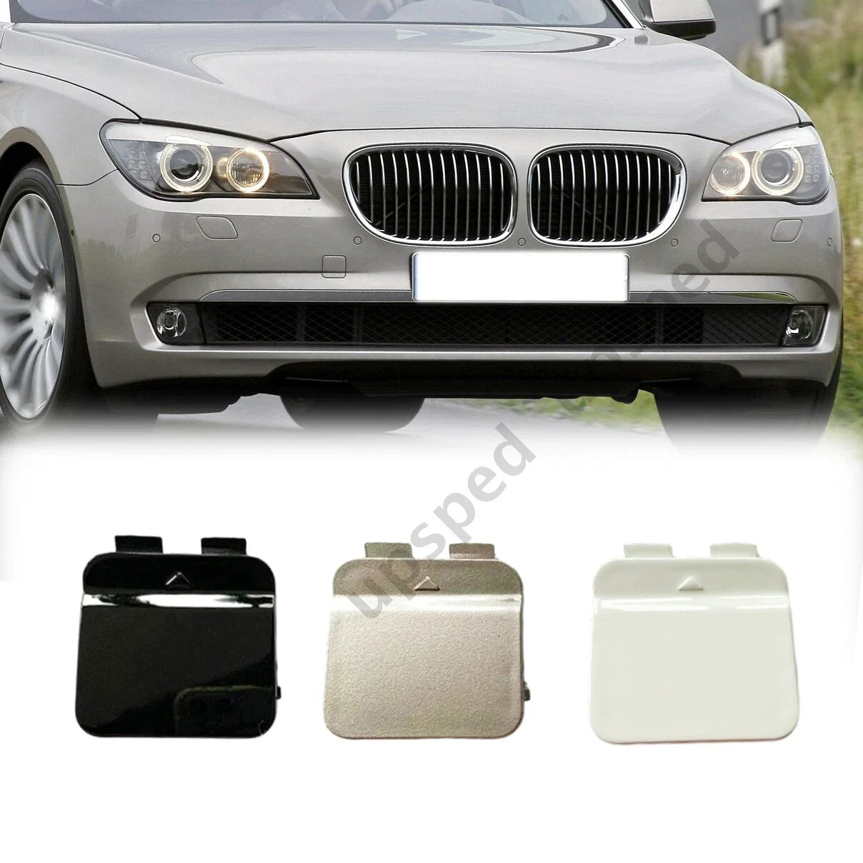 Front Bumper Tow Hook Eye Cover for BMW F01 F02 740i 750i 740Li (2009–2012)