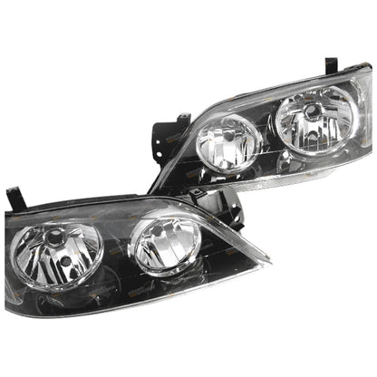 Pair Headlights for Ford BA BF Falcon Fairmont (2002 - 2006)
