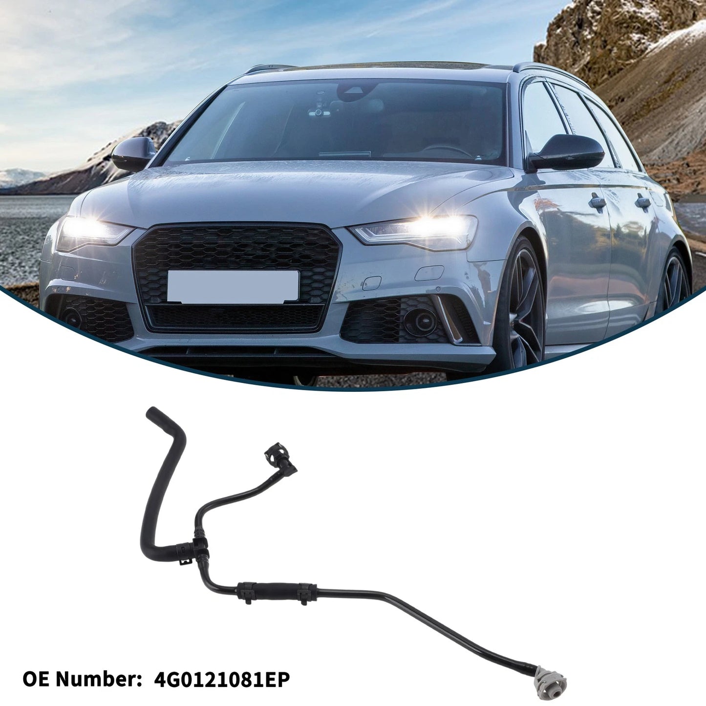 Radiator Hose for Audi A6 (2016–2018) No. 4G0121081EPN Plastic