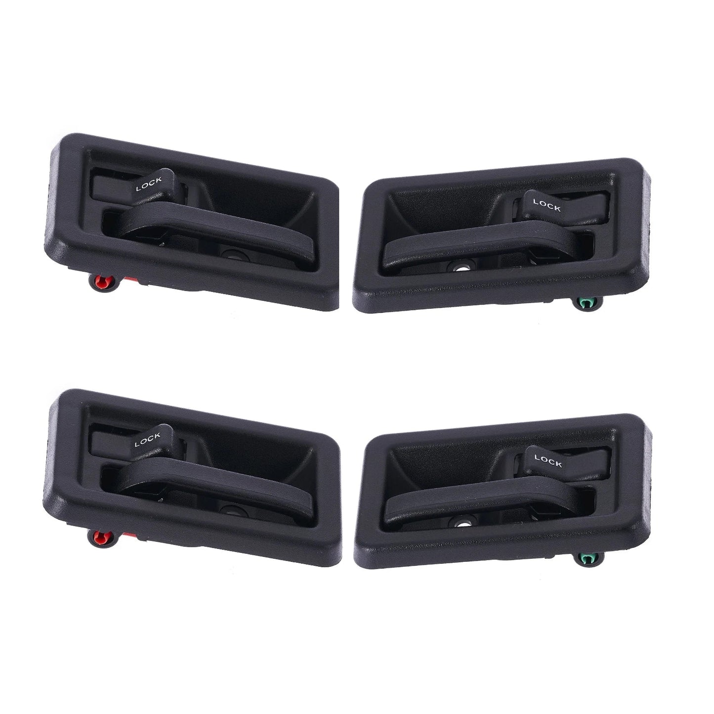 Inner Door Handle 4pcs Textured Black for Jeep Wrangler TJ (1997–2006)