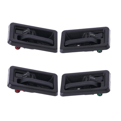 Inner Door Handle 4pcs Textured Black for Jeep Wrangler TJ (1997–2006)