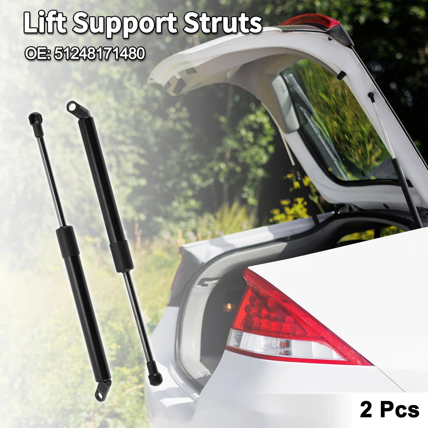 Rear Hatch Lift Supports Struts No. 51248171480 for BMW E38 740i 740iL 750iL (1995–2001)