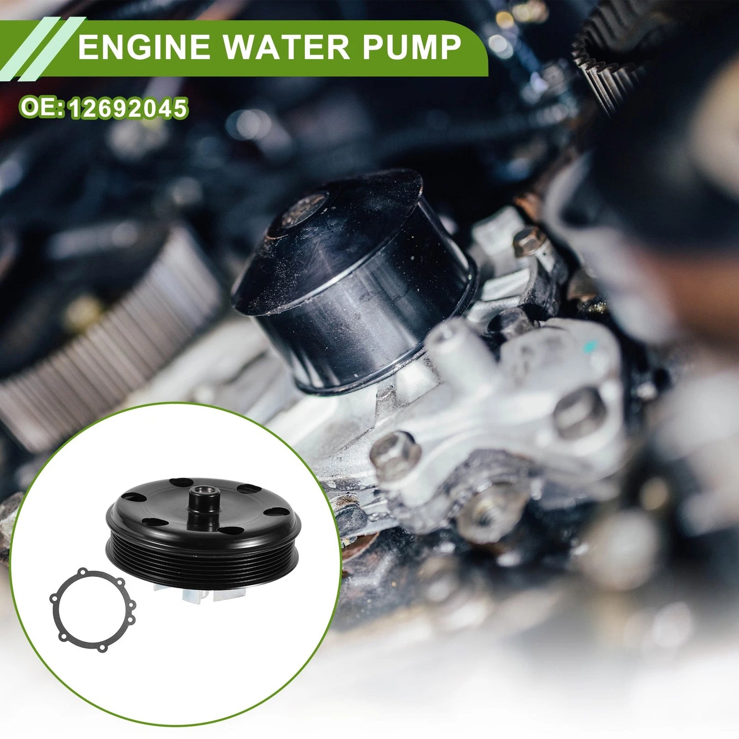 Engine Water Pump for Chevrolet Silverado 1500 (No. 12692045)