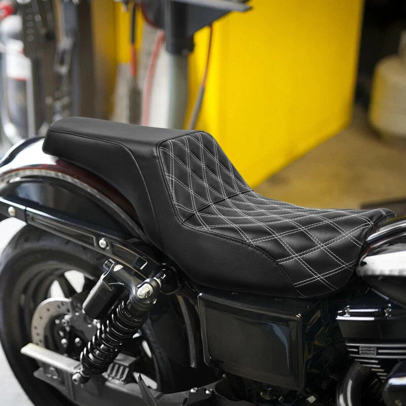 Driver Passenger Seat for Harley Dyna Fat Bob FXDF Street Bob FXDB (2006-2017)