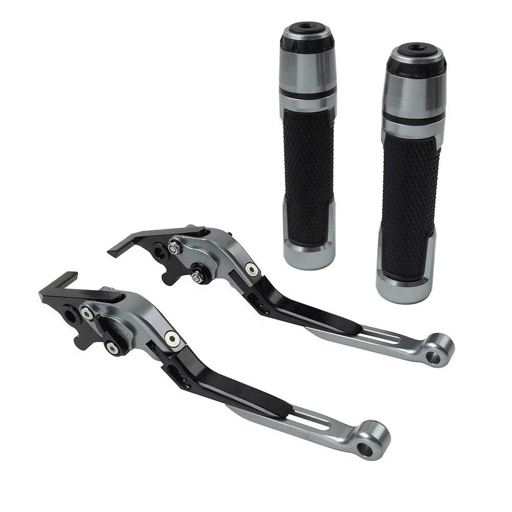 Folding Extendable Brake Clutch Lever Grip Set for Kawasaki Ninja ZX-6