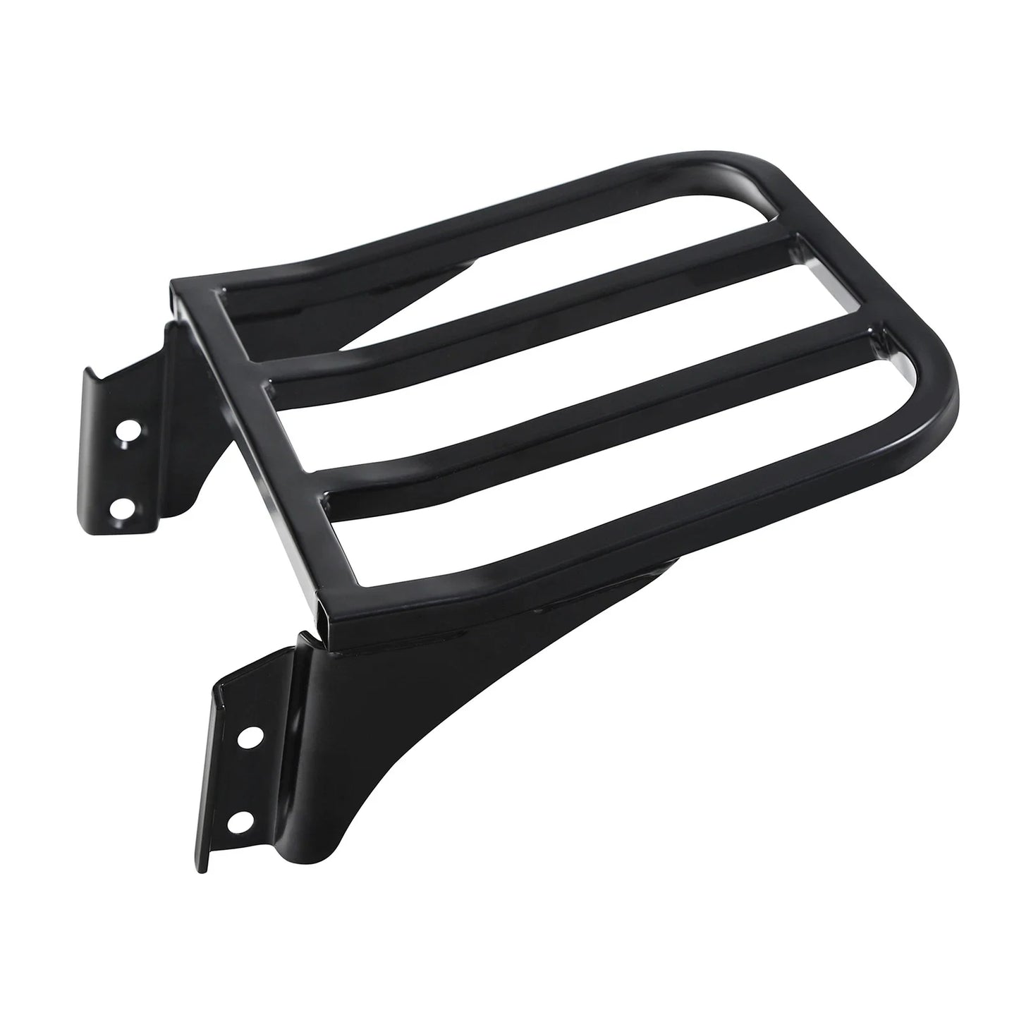 Black Detachable Rear Backrest Luggage Rack for Harley Dyna FXD FXDB (2006-2023)